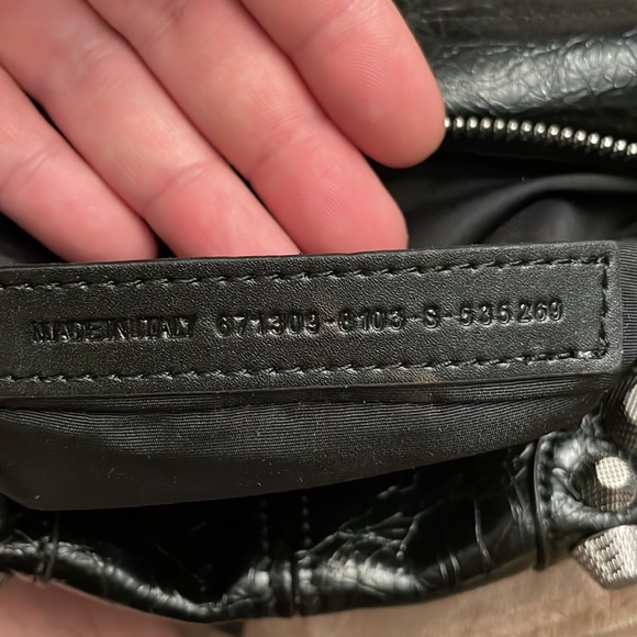 Balenciaga fanny pack waist bag bumbag women’s men’s cracked leather Italy - Picture 6 of 8